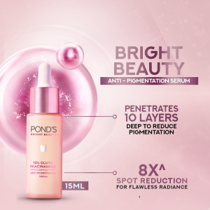 Ponds Bright Beauty Anti Pigmentation Serum With 12% Gluta Niacinamide15ml